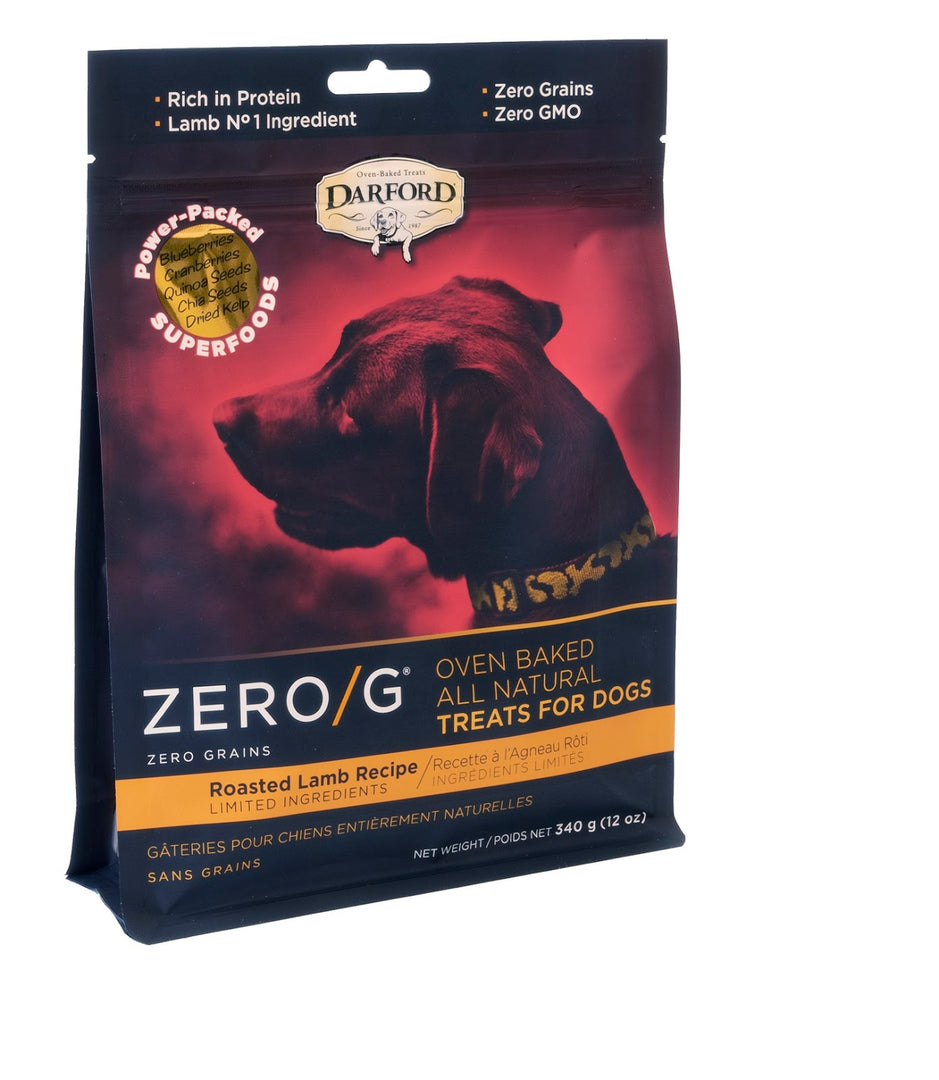 DARFORD ZERO/G Gâteries Chien Agneau Rôti 340g