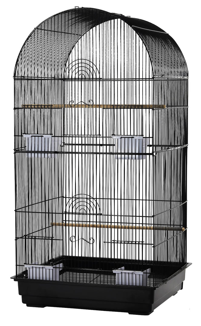 DAYANG Cage Voliere Kauri Noir pour Oiseaux