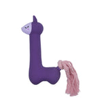 Voir l’image dans la galerie, BUD&#39;Z Jouet Chien Lama Mauve à Queue Rose Squeaker 7&quot;
