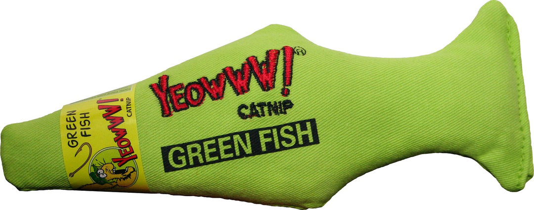 DUCKY WORLD Jouet Chat Poisson/Catnip 7" Vert