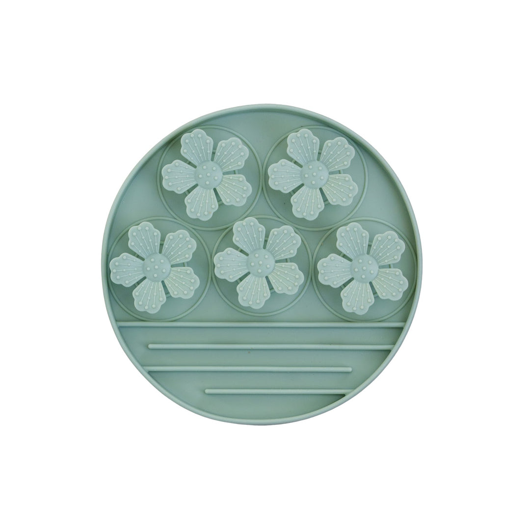 DEXYPAWS Tapis Léchange Cache-Cache Fleurs Vert Sauge