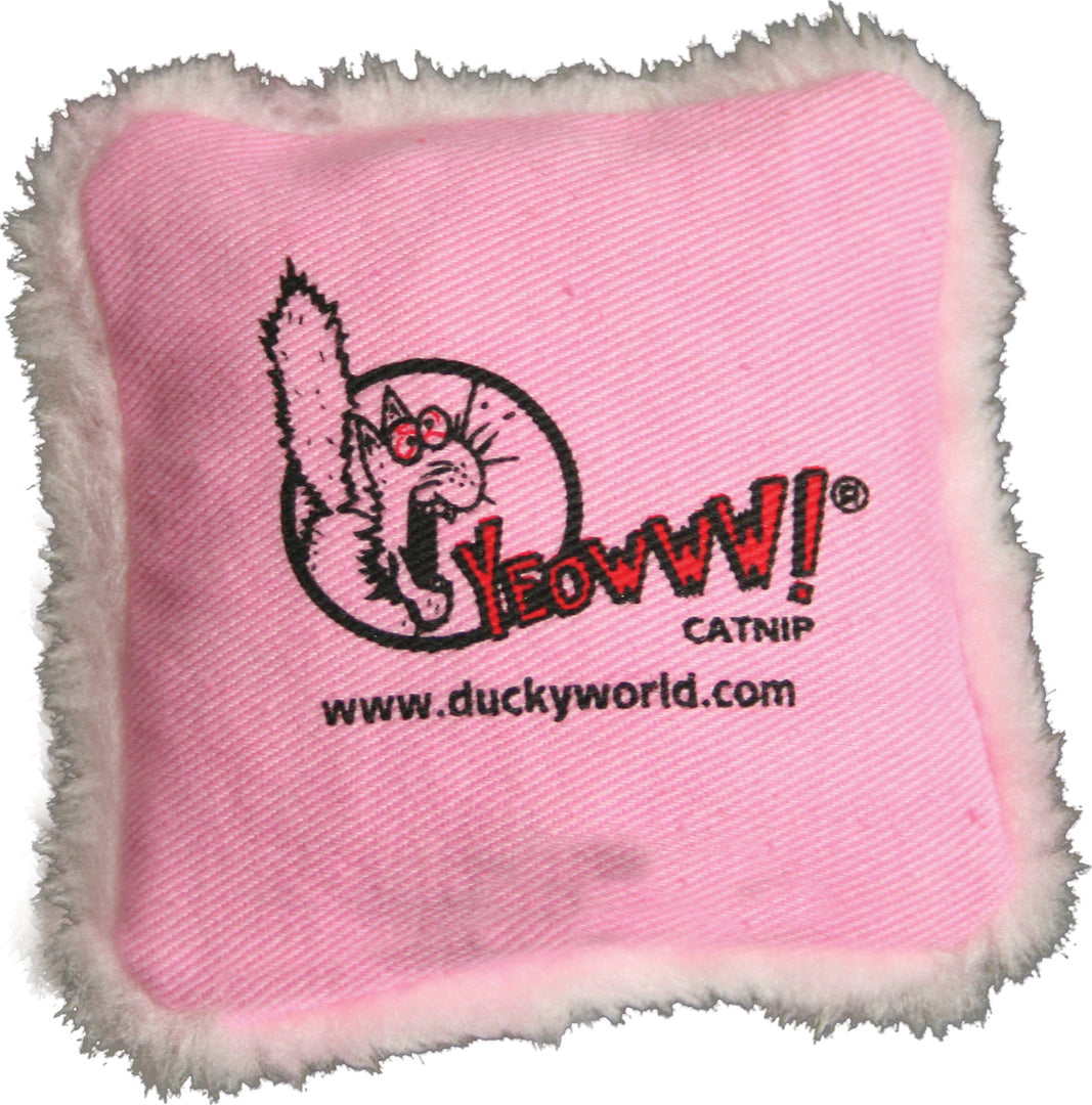 DUCKY WORLD Jouet Chat Oreiller/Catnip Rose