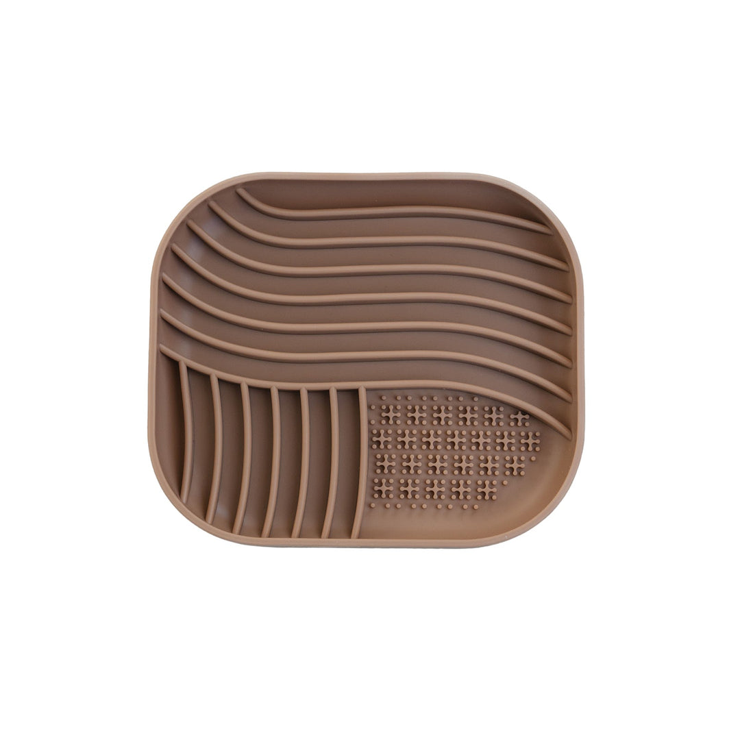 DEXYPAWS Tapis Léchange Cache-Cache Carré Affogato