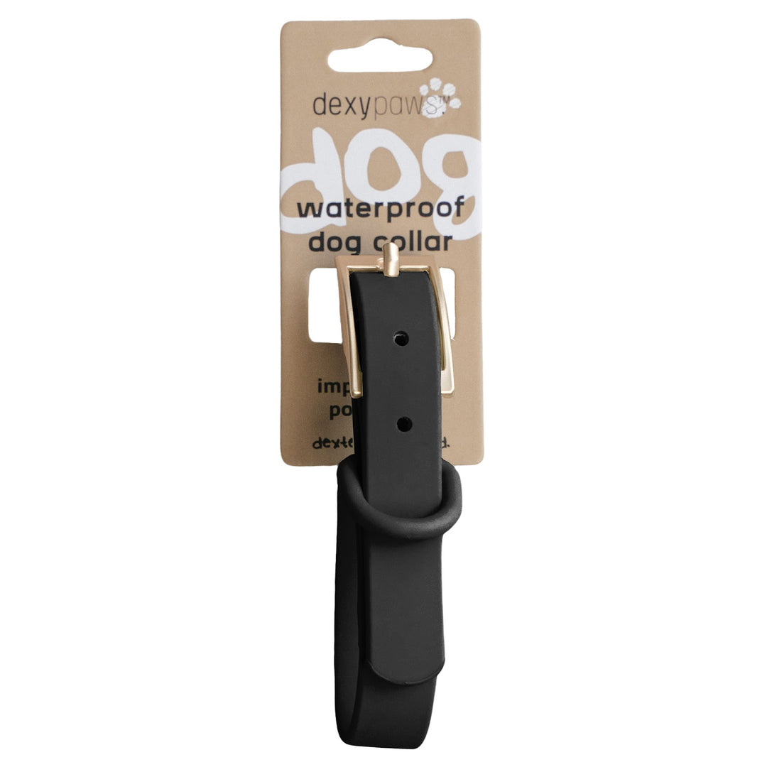 DEXYPAWS Collier Imperméable Noir L