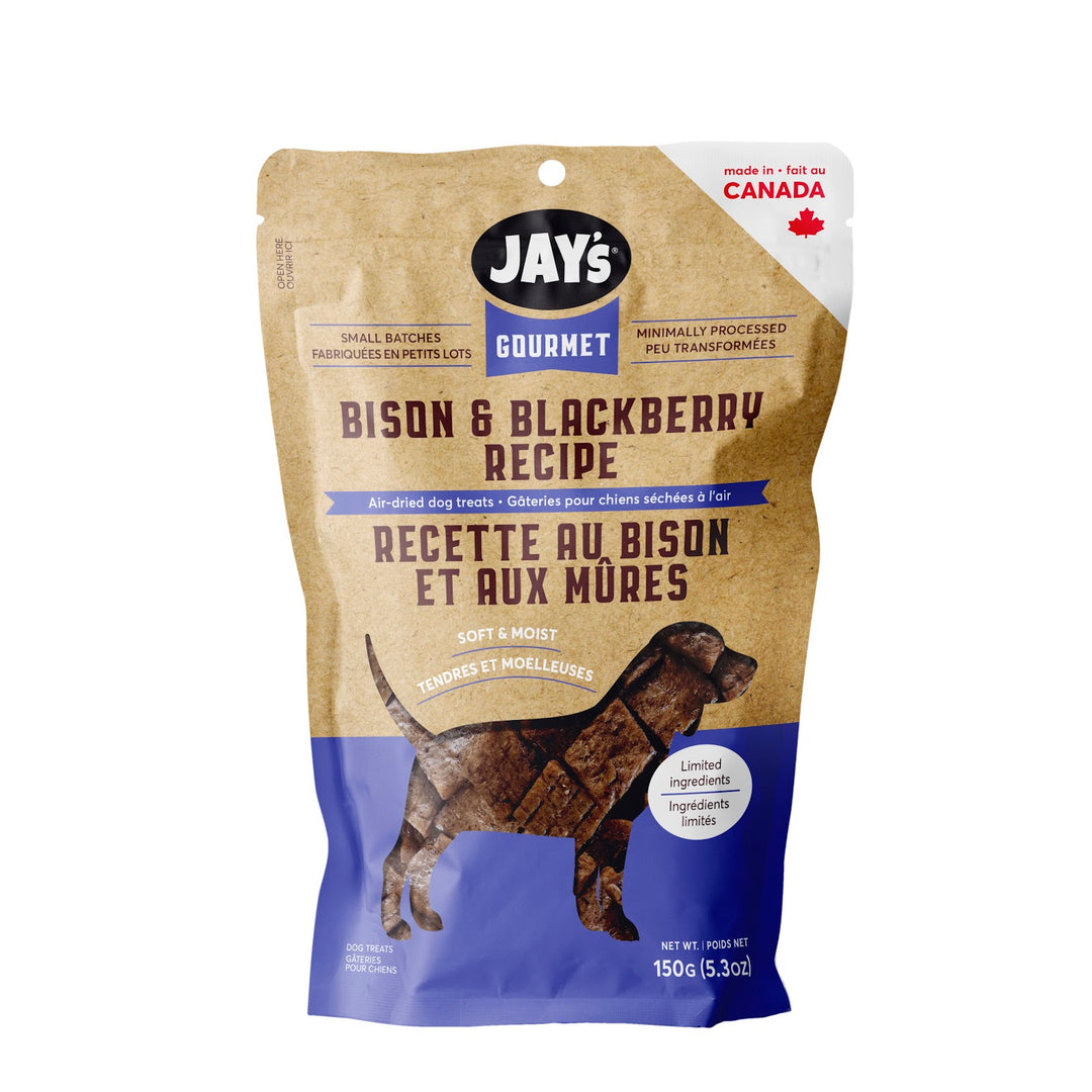 JAY'S GOURMET Gâteries Chien Bison & Mûres 150g