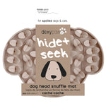 Voir l’image dans la galerie, DEXYPAWS Tapis Léchange Cache-Cache Tête de Chien Beige
