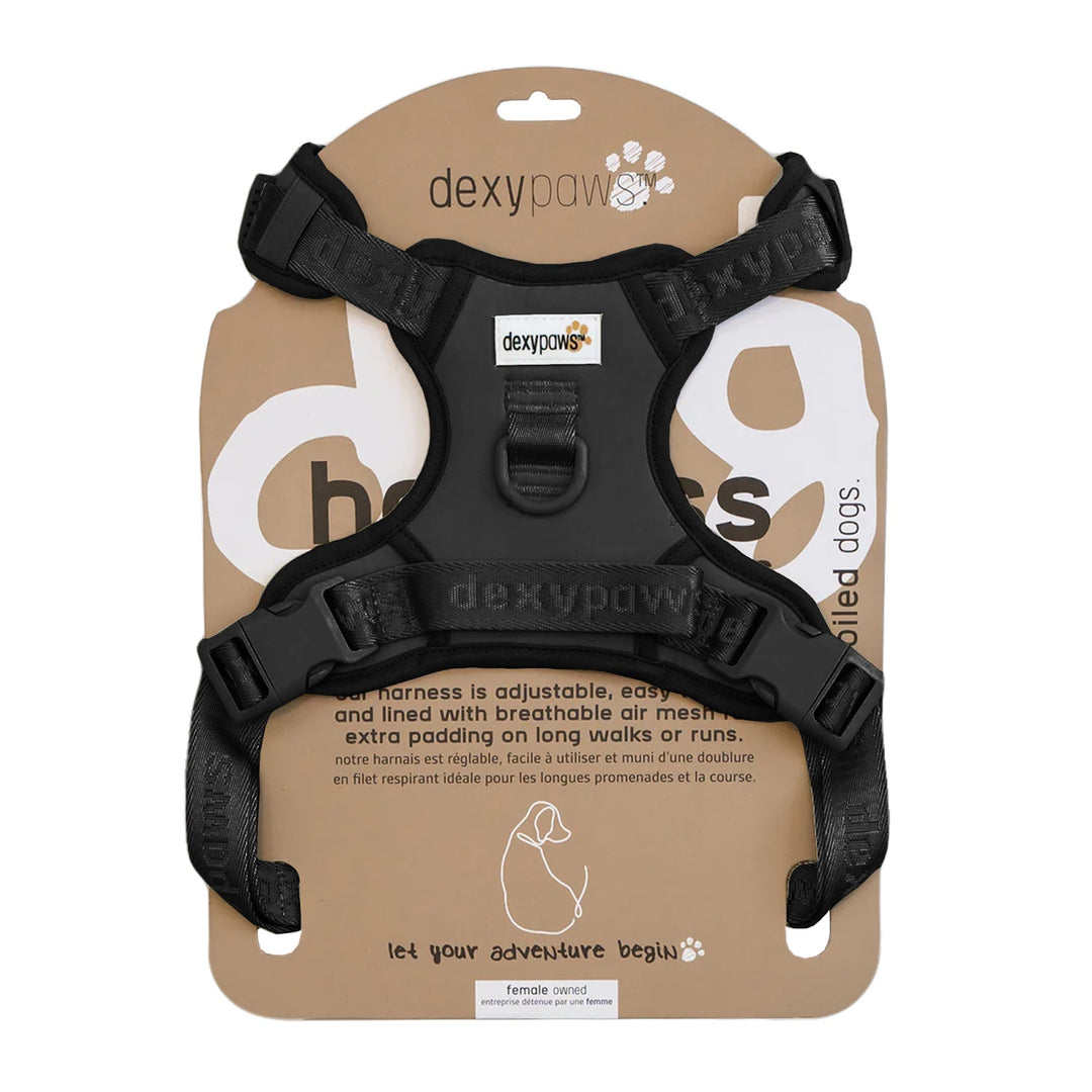 DEXYPAWS Harnais Imperméable Noir M