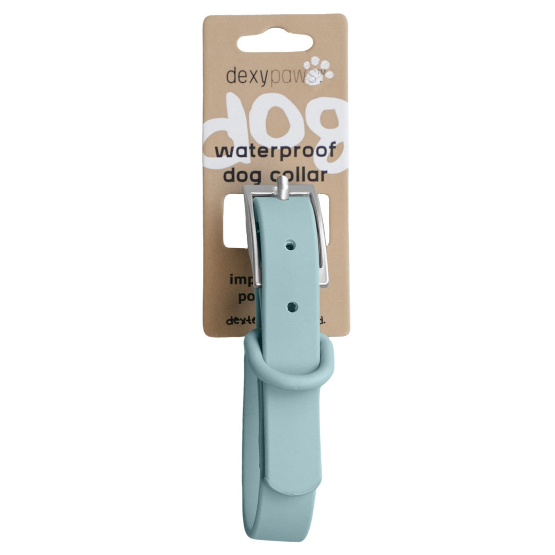 DEXYPAWS Collier Imperméable Bleu Ciel L