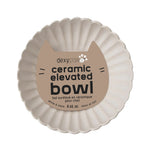 Voir l’image dans la galerie, DEXYPAWS Chat Bol Surélevé 8.45oz Blanc Dentellé/Fleur Noire
