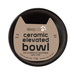 Voir l’image dans la galerie, DEXYPAWS Chat Bol Surélevé 7oz Noir/Poissons Dorés

