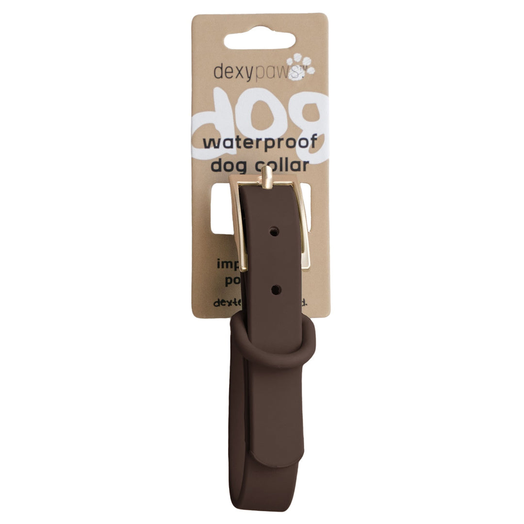 DEXYPAWS Collier Imperméable Espresso L