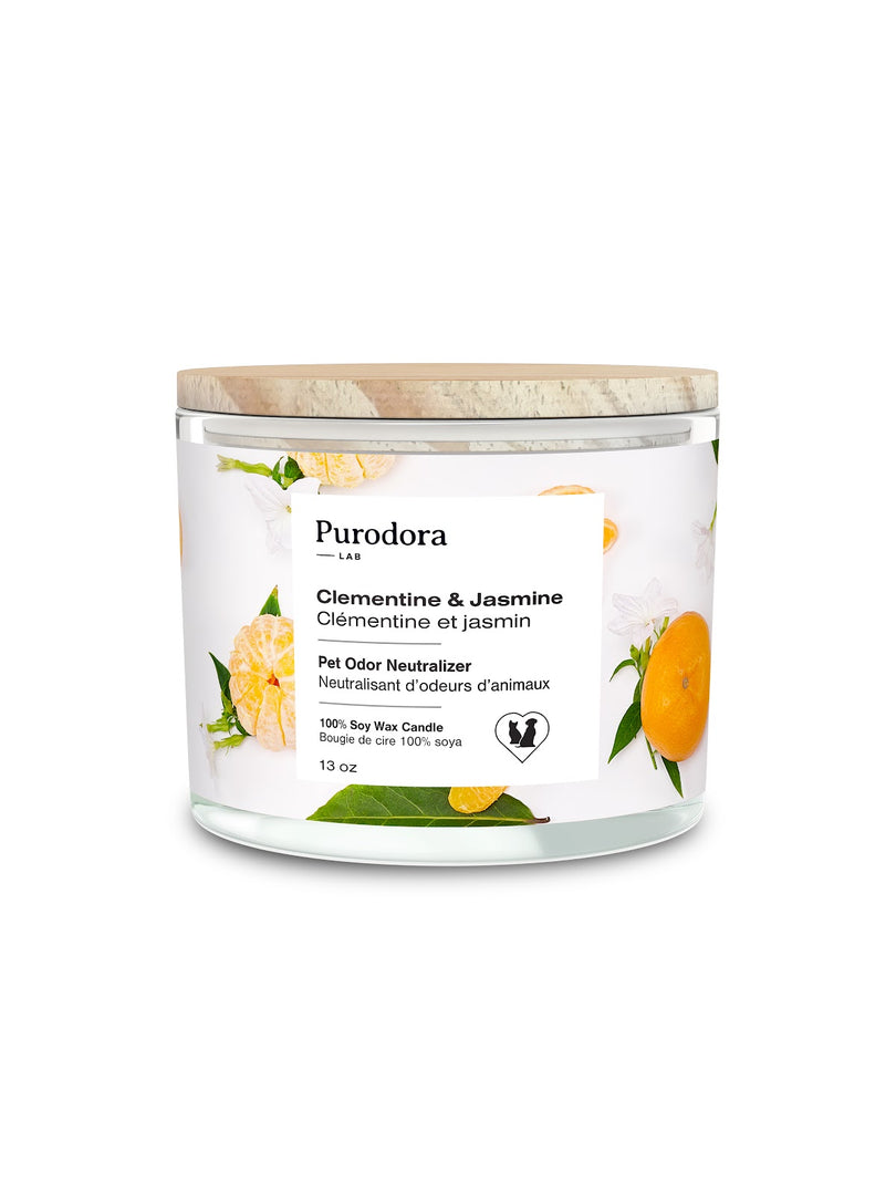 PURODORA Bougie Clémentine et Jasmin 185g