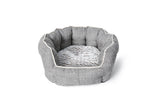 Voir l’image dans la galerie, BUD&#39;Z Lit Rond à Rebords Élevés De Luxe Gris S
