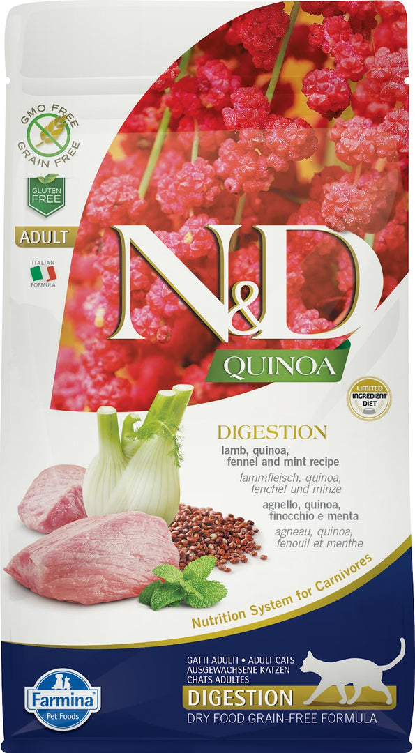 N&D QUINOA Chat Digestion Agneau SG 5kg