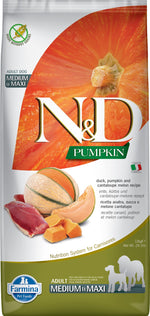 Voir l’image dans la galerie, N&amp;D CITROUILLE Chien MR &amp; GR Canard &amp; Cantaloup SG 12kg

