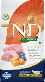 Voir l’image dans la galerie, N&amp;D CITROUILLE Chat Stérilisé Agneau, Potiron &amp; Myrtille SG 5kg
