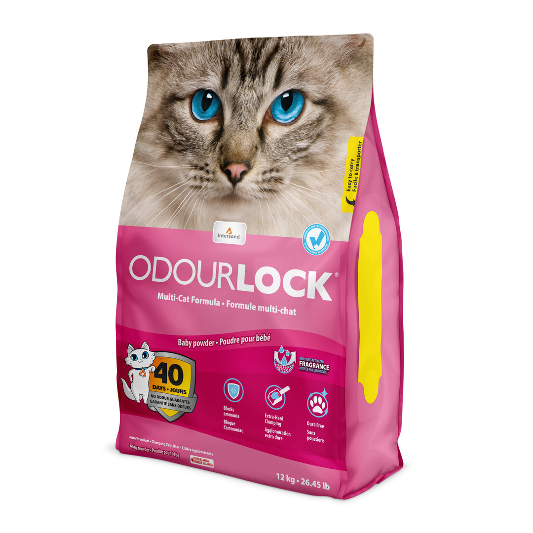 INTERSAND ODOURLOCK Litière Poudre de Bébé 12kg