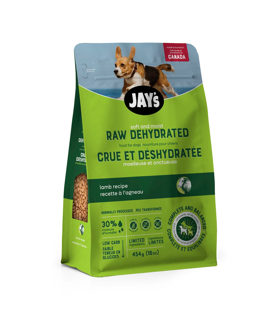JAY'S Chien Agneau Déshydratée SG 454g