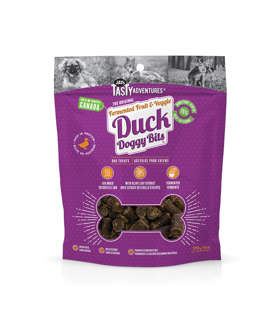 JAY'S TASTY Gâteries Chien Canard, Fruits & Légumes 170g