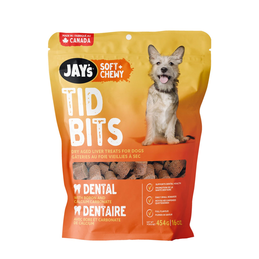 JAY'S TID BITS Gâteries Chien Foie de Porc 454g