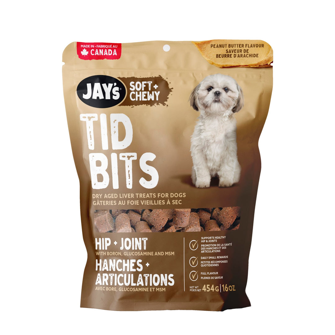 JAY'S TID BITS Gâteries Chien Beurre d'Arachides 454g