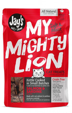 Voir l’image dans la galerie, JAY&#39;S MY MIGHTY LION Gâteries Chat Saumon &amp; Sardine 75g
