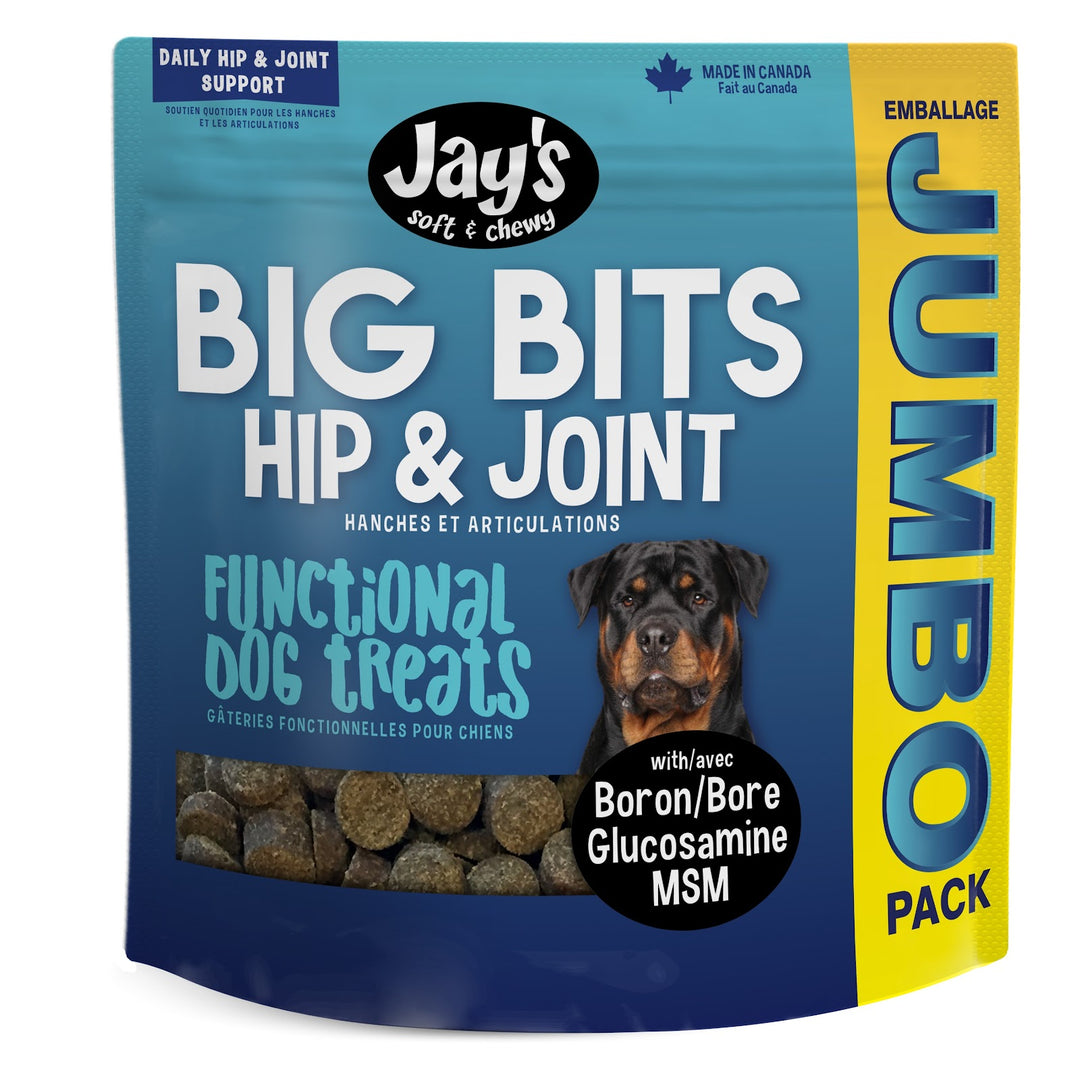 JAY'S BIG BITS Gâteries Chien Hanche & Articulation 908g
