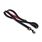 Voir l’image dans la galerie, KURGO Laisse Springback Noire Poigné Rouge 48&quot;
