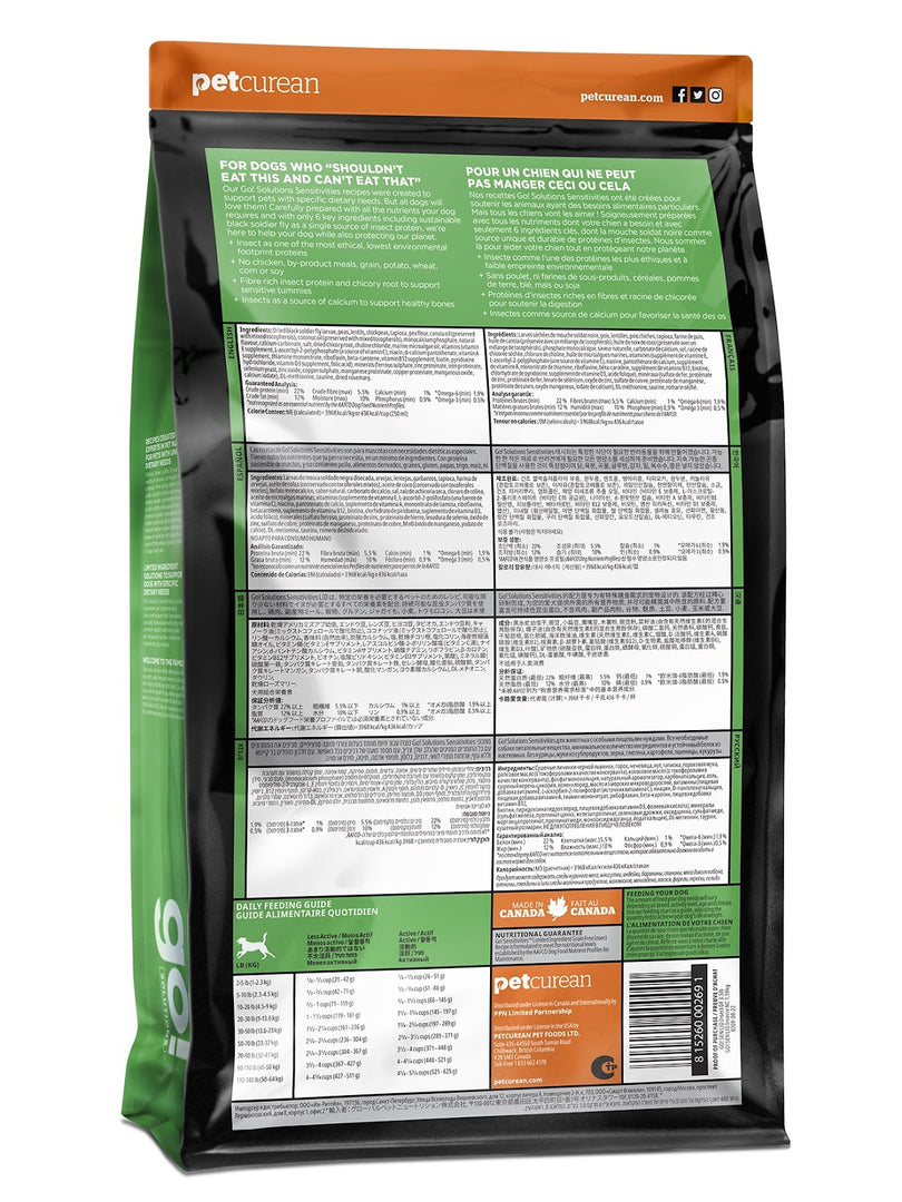 GO! SENSITIVITIES LID Chien Insecte SG 5.45kg