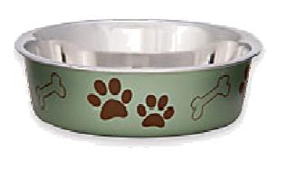 LOVING PETS BELLA Chien Bol Vert Métallique XL