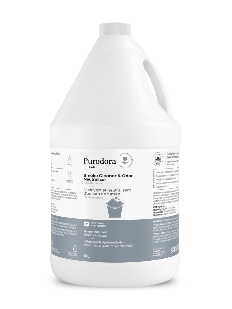 PURODORA Neutralisant Odeurs Fumée Surfaces Dures 4L