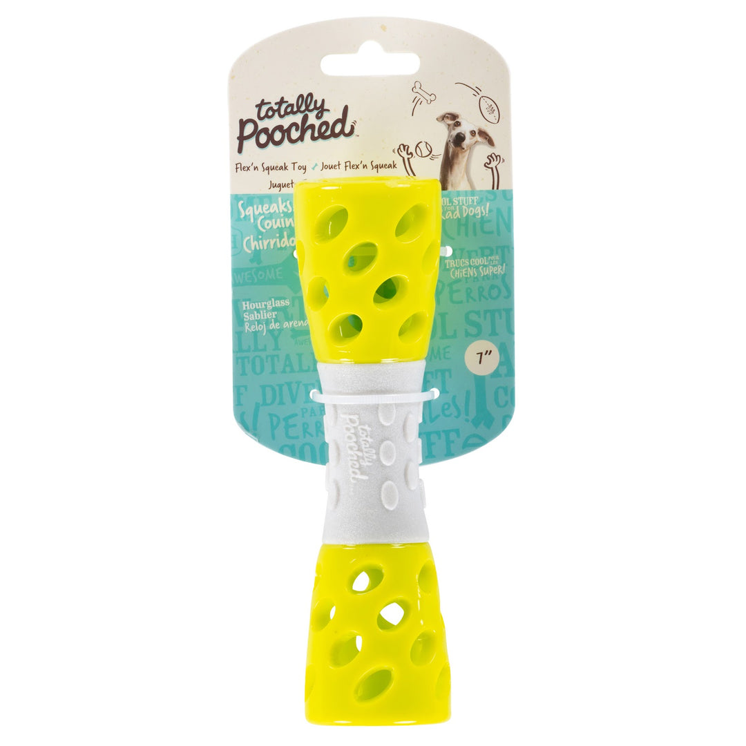 MESSY MUTTS Jouet Toss N' Stuff Sablier 7" Vert