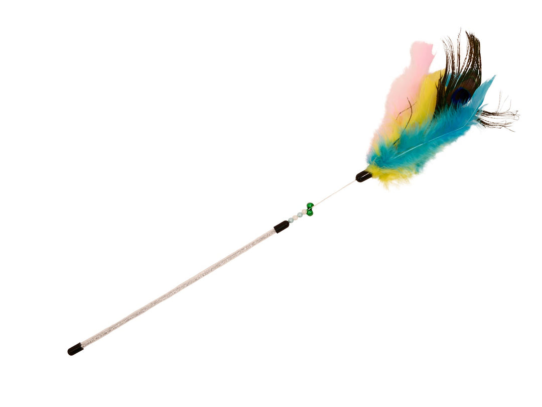BUD'Z Jouet Chat Plumeaux Multicolore 35cm