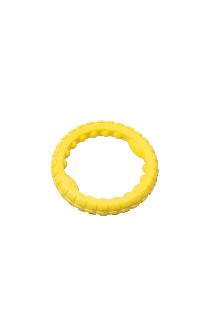 BUD'Z Jouet Chien Anneau Mousse 7.5" Jaune
