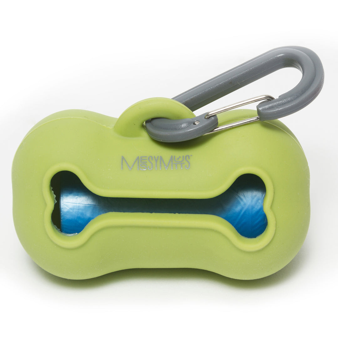 MESSY MUTTS Distributeur Sacs Ramassage Vert