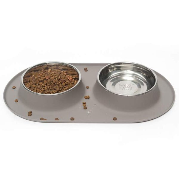 MESSY MUTTS Bol Doubl Inox Base L Gris