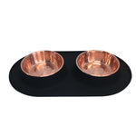 Voir l’image dans la galerie, MESSY MUTTS Bol Double Inox Base L Cuivre
