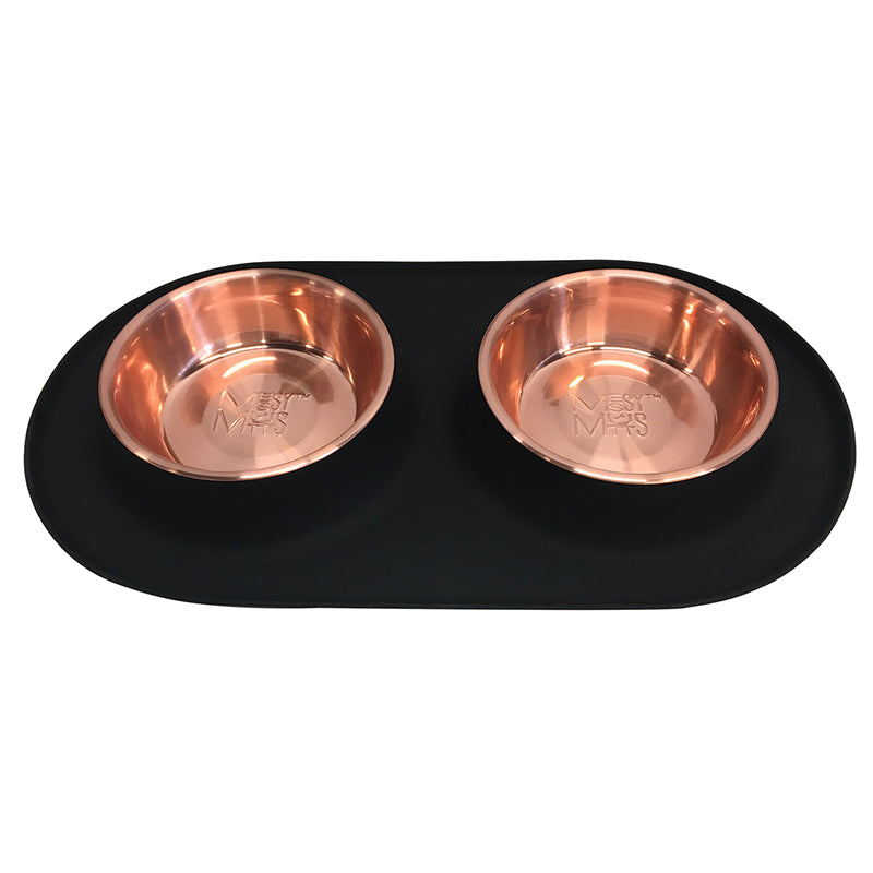 MESSY MUTTS Bol Double Inox Base M Cuivre