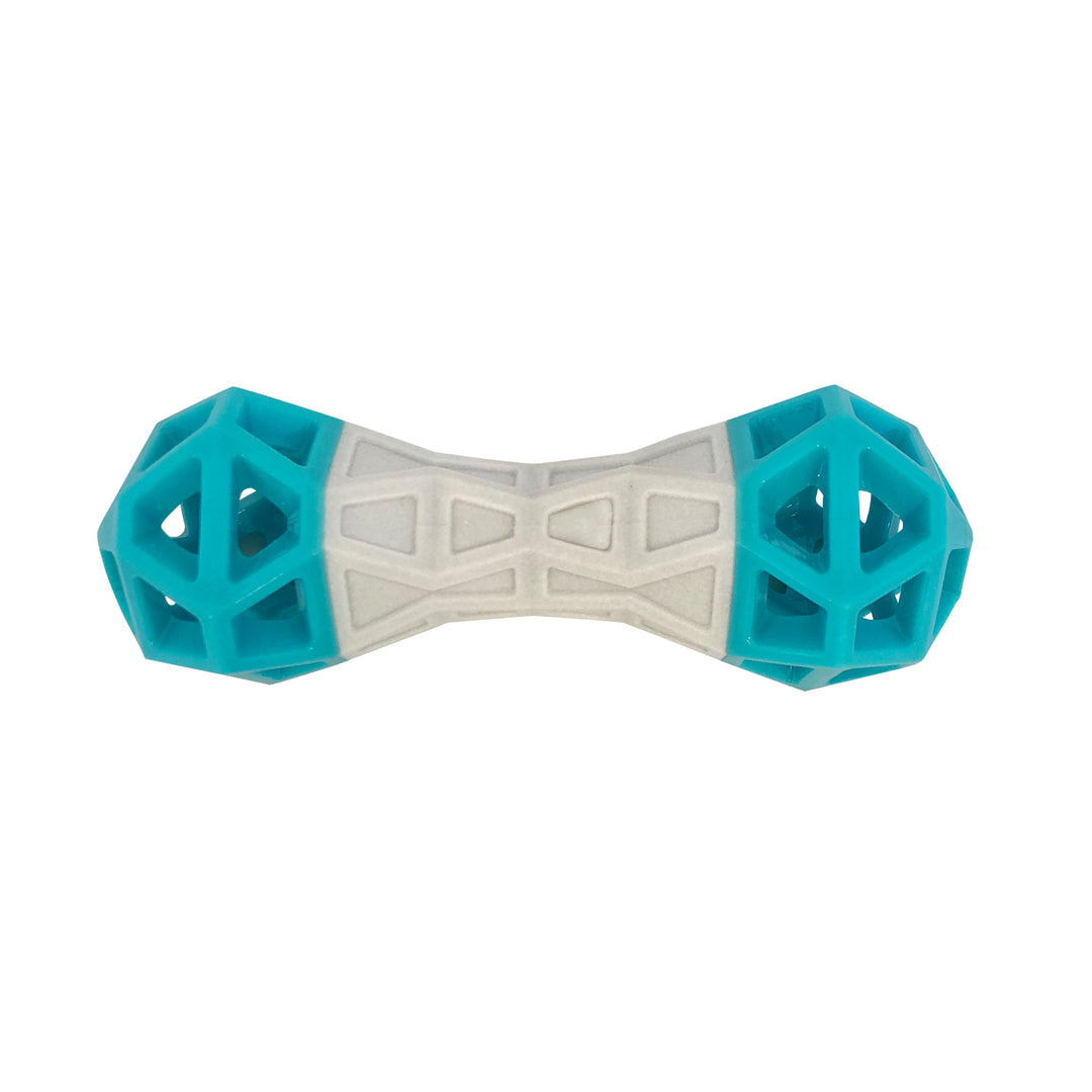 MESSY MUTTS Jouet Flex N' Squeak 7" Gris & Bleu