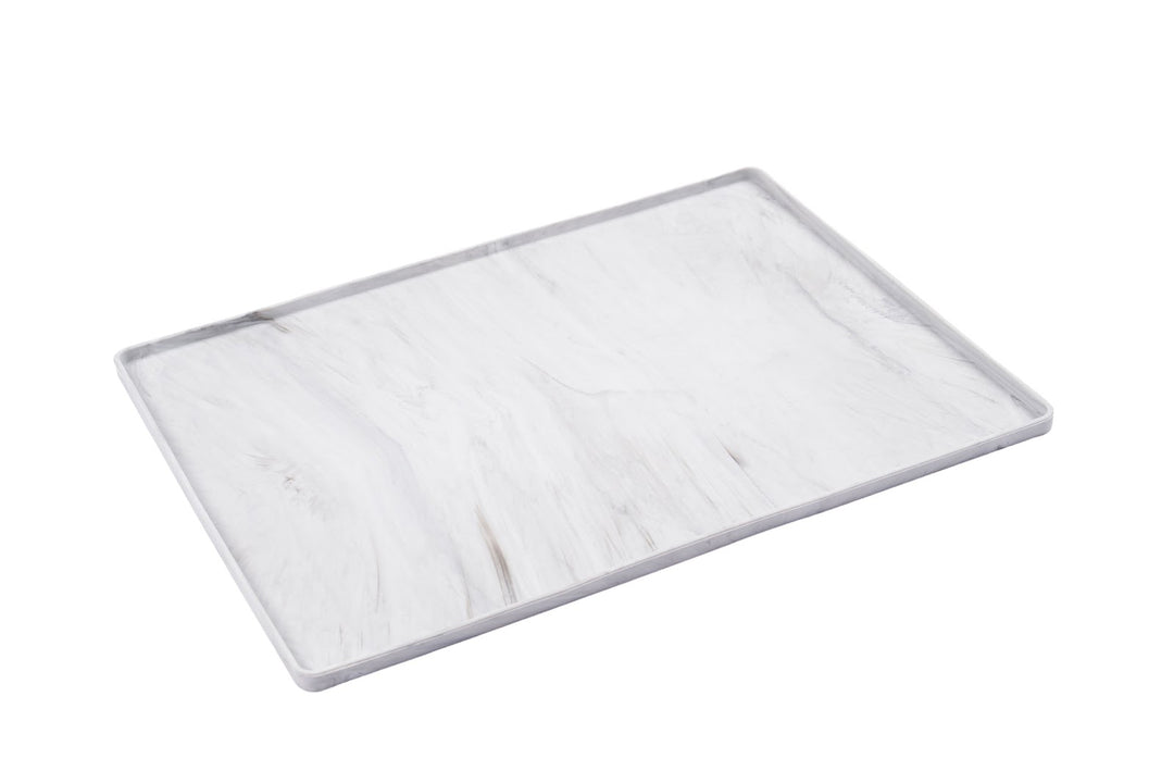 MESSY MUTTS Tapis/Rebords Élevés Gris Marbré