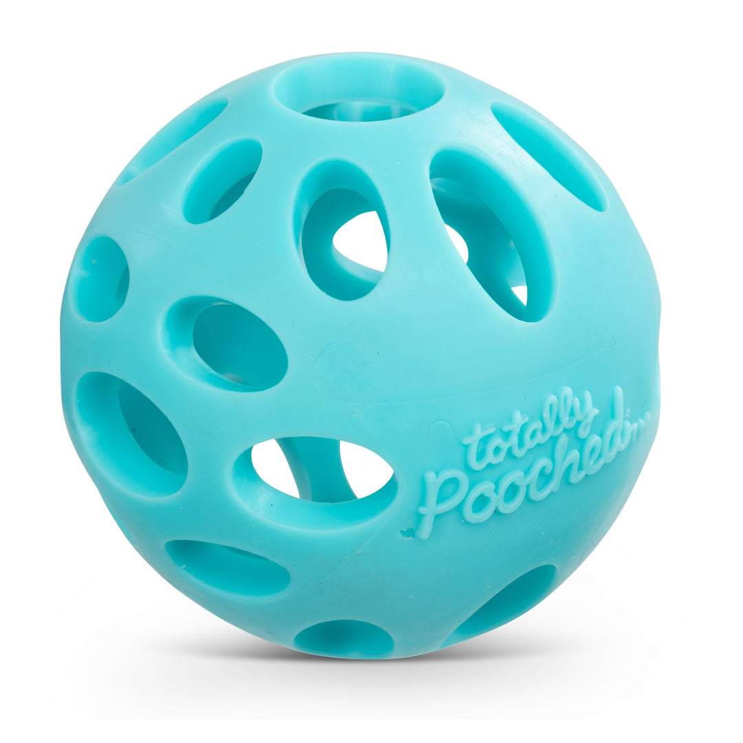 MESSY MUTTS Jouet Huff N' Puff Balle 2.5" Bleue