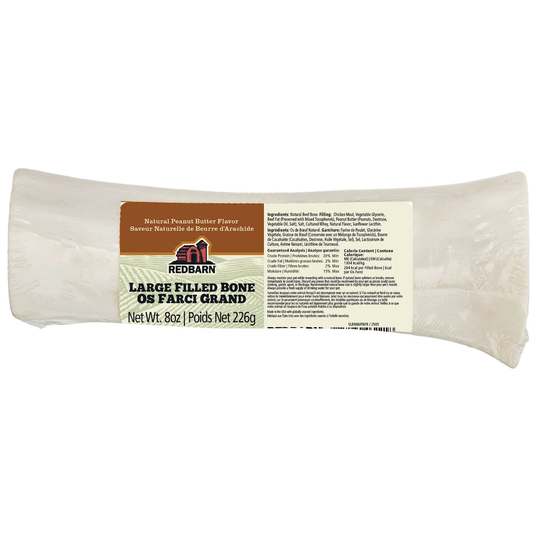 REDBARN Gâteries Chien Os Farci Arachides L 226g Vrac