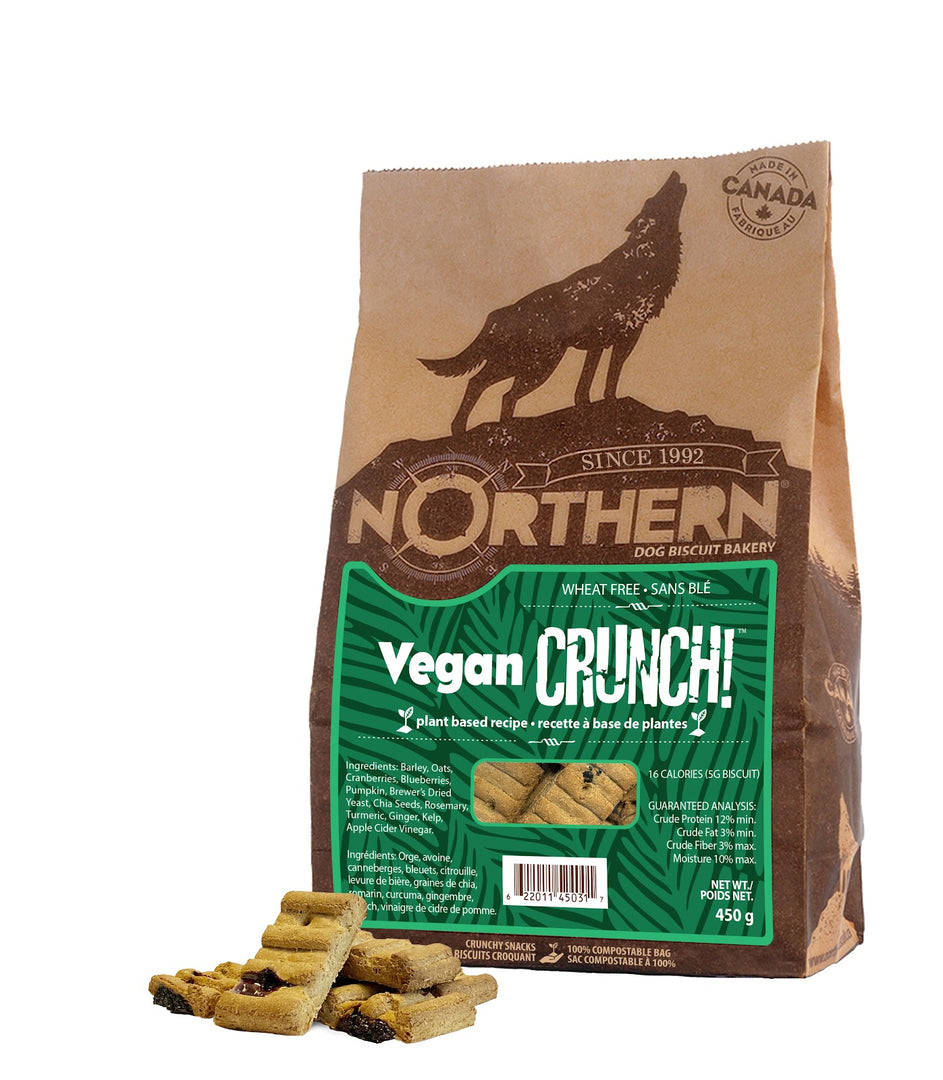 NORTHERN Gâteries Chien Vegan Crunch! 450g