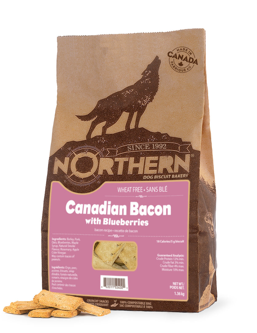 NORTHERN Gâteries Chien Bacon & Bleuets 1.36kg