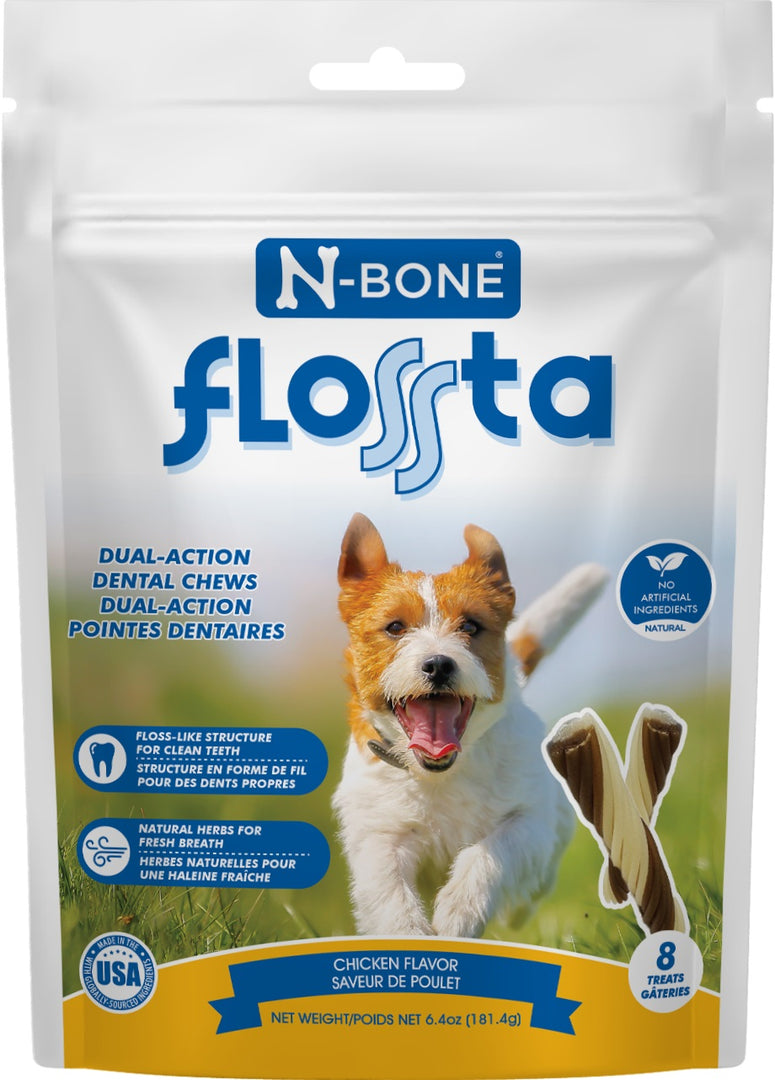 N-BONE Flossta Gâteries Chien Bâtonnets Poulet 181.4g