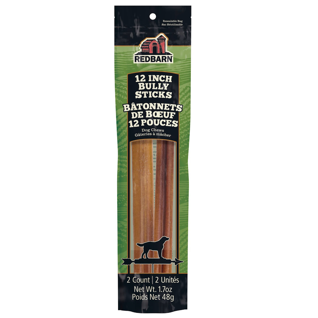REDBARN Gâteries Chien Bâtonnet Boeuf 12" x2