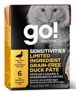 Voir l’image dans la galerie, GO! SENSITIVITIES LID Chat Tetra Pak Pâté Canard SG 182g
