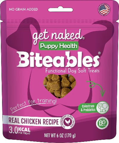 GET NAKED BITEABLES Gâteries Chiot Santé Intégrale 170g