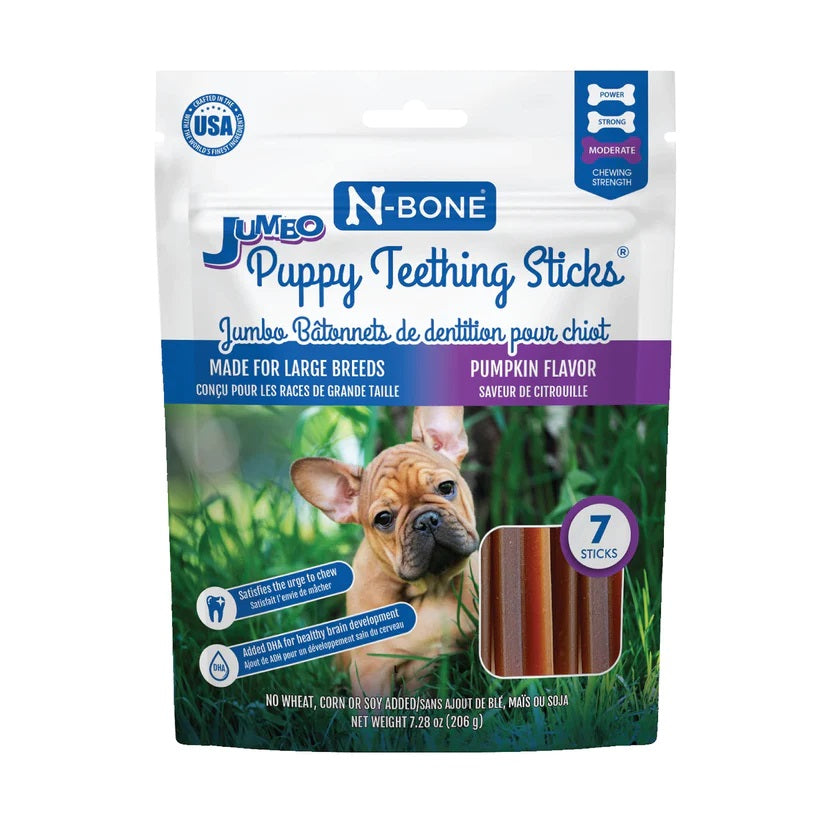 N-BONE Gâteries Chiot GR Bâtonnets Citrouille 206g