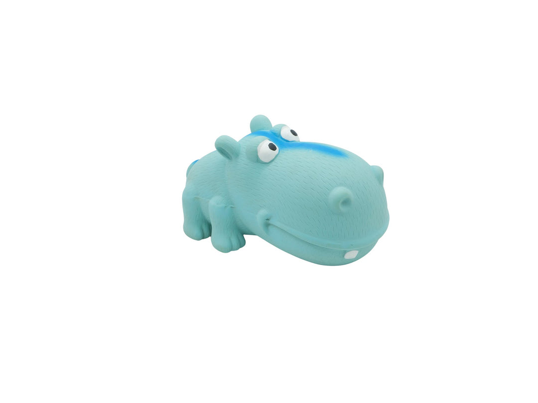 BUD'Z Jouet Chien Hippopotame Squeaker 7" Bleu